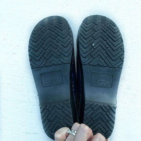 Sanita Blue Patten Bordeaux Clogs Size 37 - Picture 9 of 12